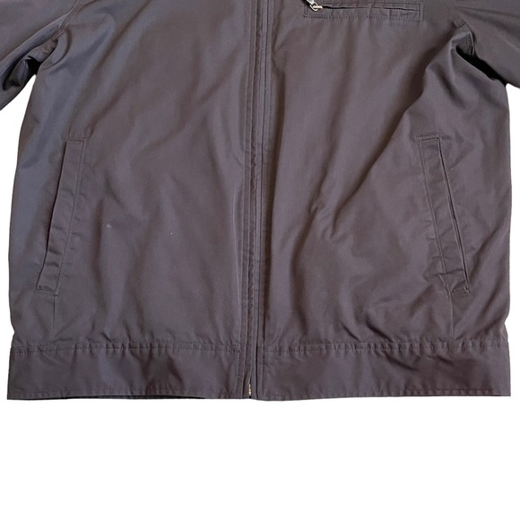 Vintage Gap Men’s Brown Jacket Size M Full Zip Lined Zip Cuffs Classic Neutral - Picture 4 of 9